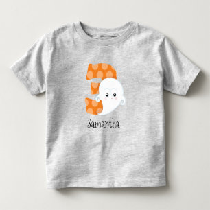 Camiseta De Bebé Cumpleaños 3 Tercero 3º Edad de Halloween