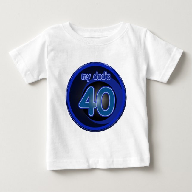 Camiseta De Bebé Cumpleaños 40 de papá (Anverso)