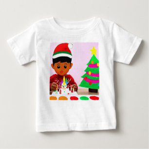Camiseta De Bebé Cumpleaños 4 de los navidades