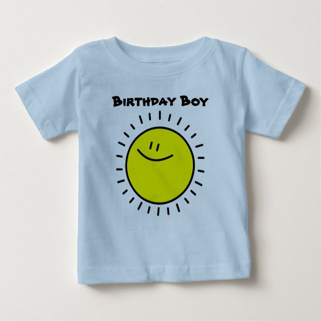 Camiseta De Bebé Cumpleaños Boy Baby Tee (Anverso)