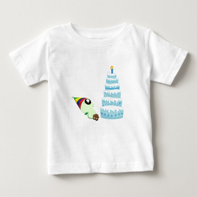 Camiseta De Bebé Cumpleaños Boy Cthulhu (Anverso)