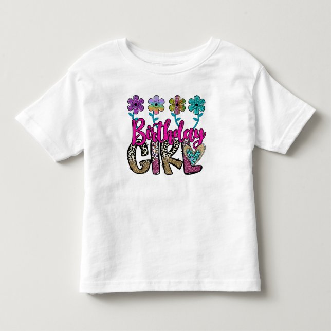 Camiseta De Bebé Cumpleaños Brillante Niña (Anverso)