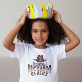 Camiseta De Bebé "Cumpleaños Buckaroo" Vaquera Cumpleaños Infantil 