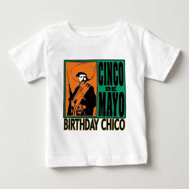 Camiseta De Bebé CUMPLEAÑOS CHICO de Cinco de Mayo (Anverso)