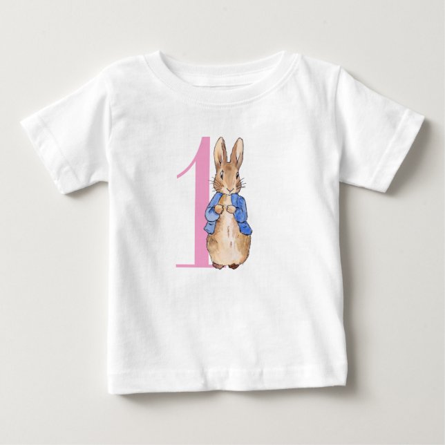 Camiseta De Bebé Cumpleaños clásico del conejo (Anverso)