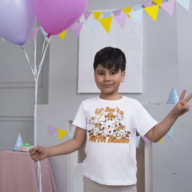 Camiseta De Bebé Cumpleaños con Patrón de Cuadros de Vaquero Retro  (Subido por el creador)