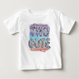 Camiseta De Bebé Cumpleaños de 2 años Dos Cute 