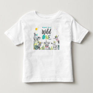 Camiseta De Bebé Cumpleaños de Animales de Fiesta Niño Salvaje Cump