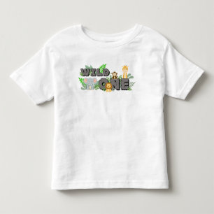 Camiseta De Bebé Cumpleaños de Animales Safari en la Jungla del Sal