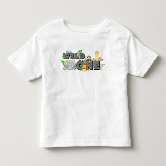 Camiseta De Bebé Cumpleaños de Animales Safari en la Jungla del Sal