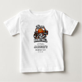 Camiseta De Bebé Cumpleaños de baloncesto | Cumpleaños temático de 