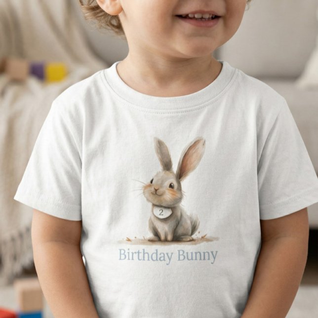 Camiseta De Bebé Cumpleaños de conejo lindo simple para niños (Subido por el creador)