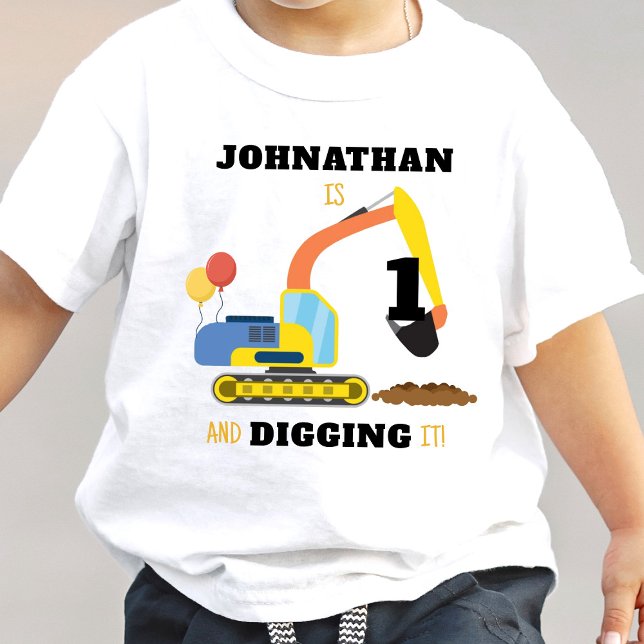 Camiseta De Bebé Cumpleaños de construcción 1 (Subido por el creador)