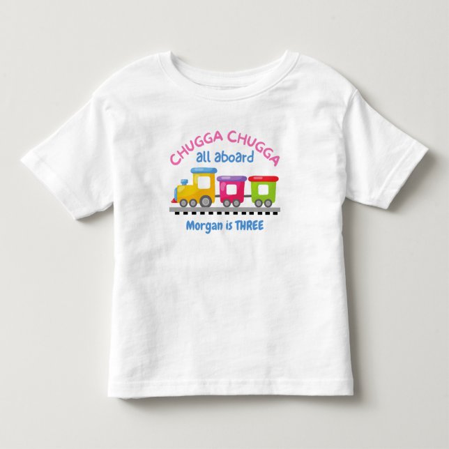 Camiseta De Bebé Cumpleaños de cualquier edad con tema de dibujos a (Anverso)