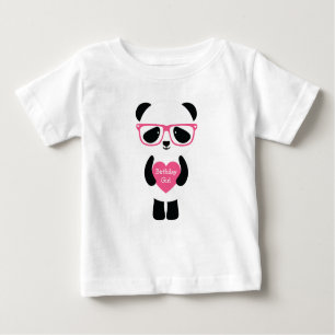 Camiseta De Bebé Cumpleaños de Cute Panda