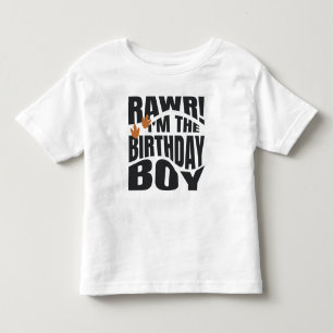 Camiseta De Bebé Cumpleaños de dinosaurio lindo Rawr 