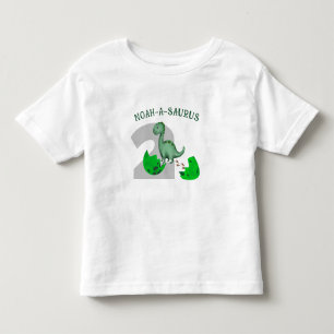 Camiseta De Bebé Cumpleaños de Dinosaurios de Niños Pequeños Person