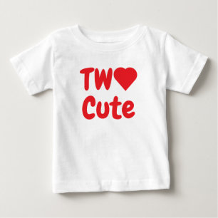 Camiseta De Bebé Cumpleaños de dos lindos 2 años
