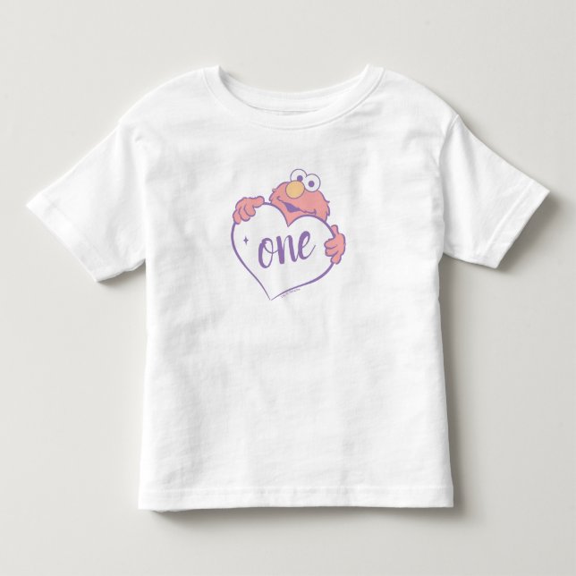 Camiseta De Bebé Cumpleaños de Elmo Sweetheart (Anverso)