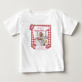 Camiseta De Bebé Cumpleaños de Fresa Berry Primero