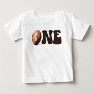 Camiseta De Bebé Cumpleaños de Fútbol Personalizado Primer Año Down