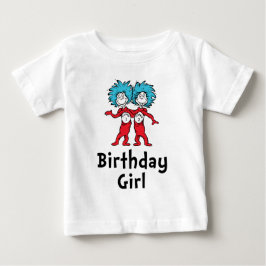 Camiseta De Bebé Cumpleaños de gemelas Thing One y Thing Two | Cump