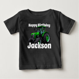 Camiseta De Bebé Cumpleaños de Guay Green Tractor