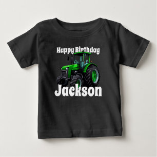 Camiseta De Bebé Cumpleaños de Guay Green Tractor