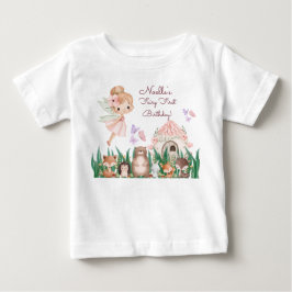 Camiseta De Bebé Cumpleaños de Hada Caprichosa Invitada de Honor