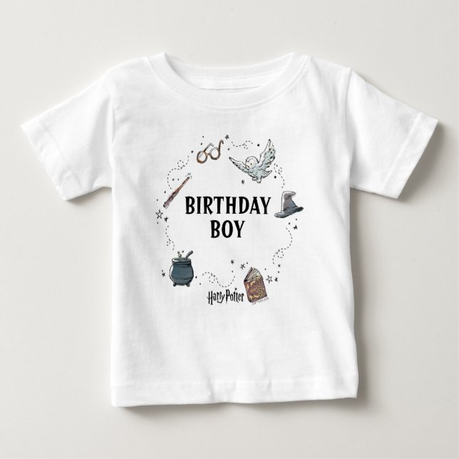 Camiseta De Bebé Cumpleaños de Harry Potter (Anverso)
