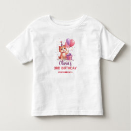 Camiseta De Bebé Cumpleaños de la celebración del Gato Kitty