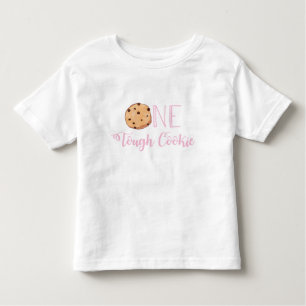 Camiseta De Bebé Cumpleaños de la Cocina Rosa One Tough Cookie