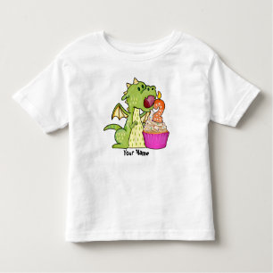 Camiseta De Bebé Cumpleaños de la magdalena del dragón 2do