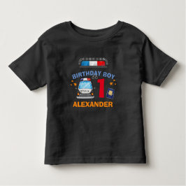Camiseta De Bebé Cumpleaños de la policía