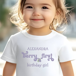 Camiseta De Bebé Cumpleaños de la primera hada de la primera baya p
