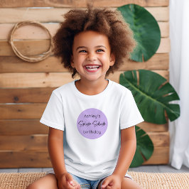 Camiseta De Bebé Cumpleaños de la sirena afroamericana Splish Splas