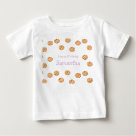 Camiseta De Bebé Cumpleaños de las galletas de chip de chocolate
