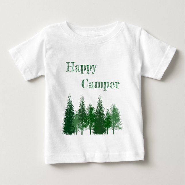 Camiseta De Bebé Cumpleaños de los Árboles de Woodland (Anverso)