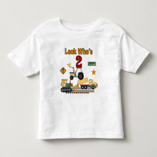 Camiseta De Bebé Cumpleaños de los vehículos de la construcción 
