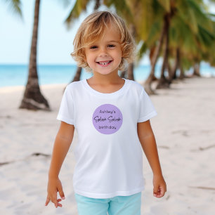 Camiseta De Bebé Cumpleaños de Mermaid Splish Splash