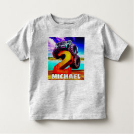 Camiseta De Bebé Cumpleaños de Monster Truck