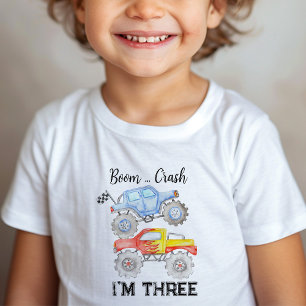 Camiseta De Bebé Cumpleaños de Monster Truck