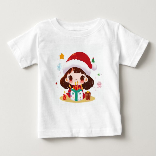 Camiseta De Bebé Cumpleaños de Navidad 2 (Anverso)