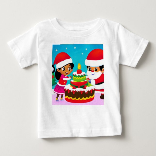 Camiseta De Bebé Cumpleaños de Navidad 3 (Anverso)