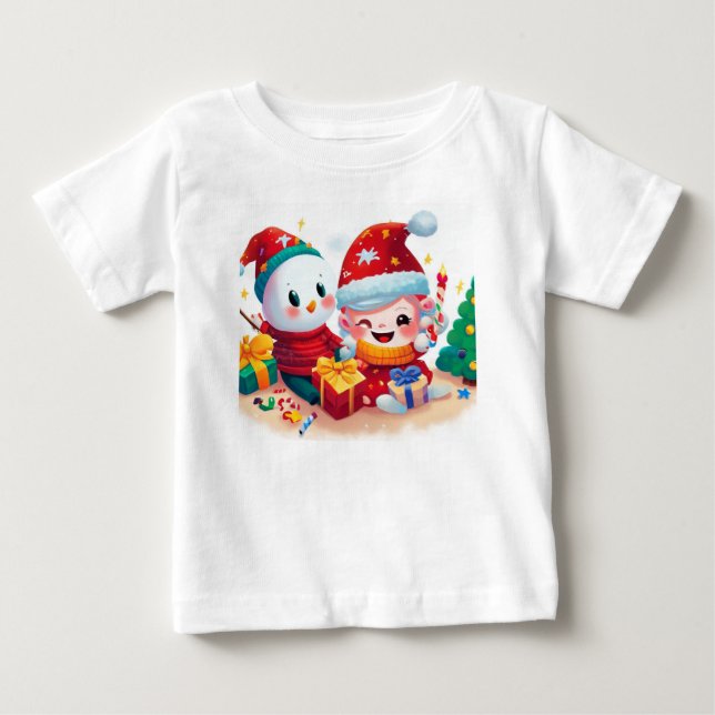 Camiseta De Bebé Cumpleaños de Navidad 5 (Anverso)