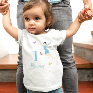 Camiseta De Bebé Cumpleaños de niña hada por primera vez