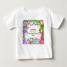 Cumpleaños de niña linda dinosaurio 2