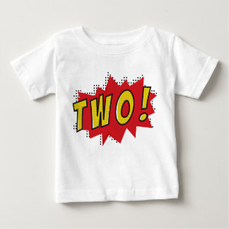 Camiseta De Bebé Cumpleaños de niños de dos años de superhéroes