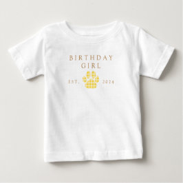 Camiseta De Bebé Cumpleaños de niños pequeños con estampado de luna
