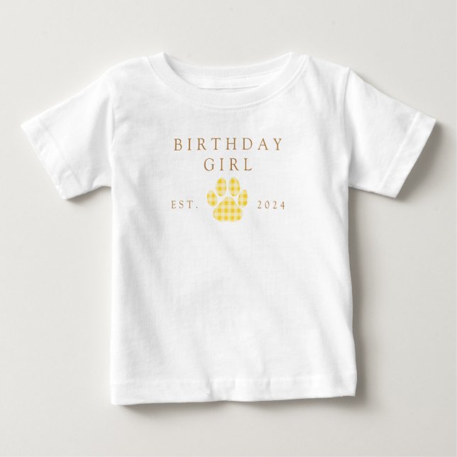 Camiseta De Bebé Cumpleaños de niños pequeños con estampado de luna (Anverso)